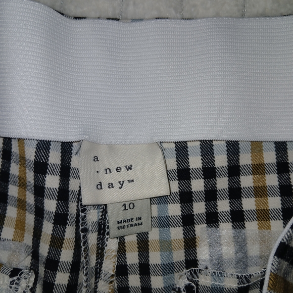 a new day Earth Tone Plaid Pants - Picture 2 of 4